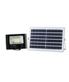 25W Solara LED lyskaster med solcelle - 550lm, IP65, sort, inkl. fjernkontroll og solcellepanel