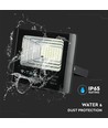 25W Solara LED lyskaster med solcelle - 550lm, IP65, sort, inkl. fjernkontroll og solcellepanel
