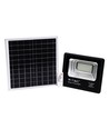 20W solcelle LED lyskaster - 1650lm, IP65, 6000K, sort, inkl. solcellepanel og fjernkontroll