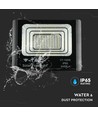 20W solcelle LED lyskaster - 1650lm, IP65, 6000K, sort, inkl. solcellepanel og fjernkontroll
