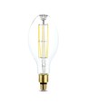 E27 24W LED ED120 filament pære - 160lm/W, 4000lm, klart glass, 6400K, Ø12cm, høyde 30cm