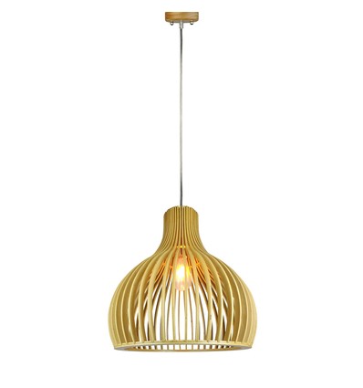 Ø45cm Trependel - Kegleformet design, krom detaljer, E27 fatning, uten lyskilde