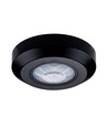 360° PIR infrarød taksensor - Sort, påbygging, max 200W LED, IP20, rekkevidde 8m