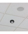 360° PIR infrarød taksensor - Sort, påbygging, max 200W LED, IP20, rekkevidde 8m