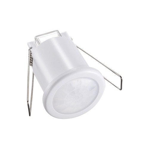 PIR taksensor for innbygging, 360° - Hvit, 400W LED, 8m rekkevidde, IP20