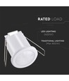 PIR taksensor for innbygging, 360° - Hvit, 400W LED, 8m rekkevidde, IP20