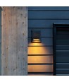 G9 firkantet vegglampe i betong - Mørkegrå, IP20, uten lyskilde