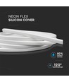8W Neon Flex - med silikonbelagt, 6000K, 24V, 5m/rull