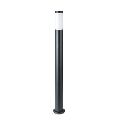 V-Tac Grå hage lampe, rustfritt - 110 cm, IP44 utendørs, E27 sokkel, uten lyskilde