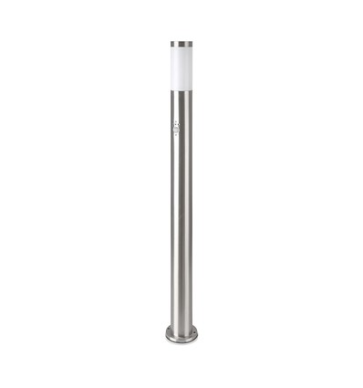 110cm hagelampe med PIR sensor - Rustfritt stål, E27 sokkel, IP44 utendørs, satin nikkel finish
