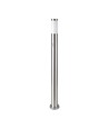 110cm hagelampe med PIR sensor - Rustfritt stål, E27 sokkel, IP44 utendørs, satin nikkel finish