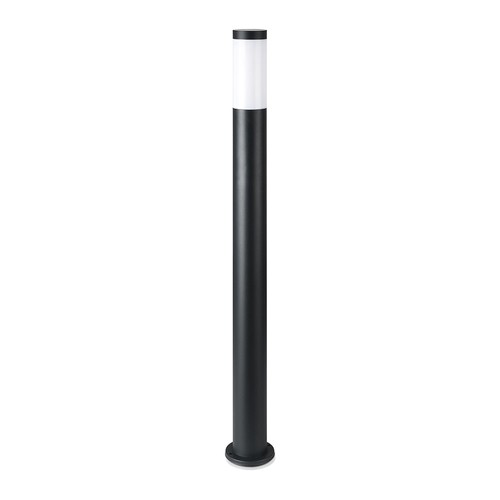 110cm hagelampe i sort rustfritt stål - E27 sokkel, IP44, 360 graders lys, uten lyskilde