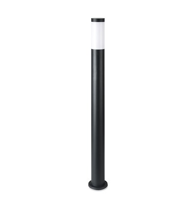 110cm hagelampe i sort rustfritt stål - E27 sokkel, IP44, 360 graders lys, uten lyskilde