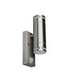 V-Tac Vegglampe opp/ned m. sensor - IP44 utendørs, rustfri, GU10 sokkel, uten lyskilde