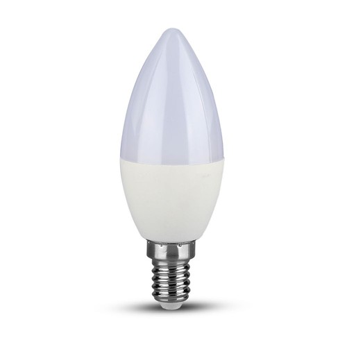 5,5W LED kronelyspære E14 - Lyspære, Samsung Chip, 6400K, Dempbar