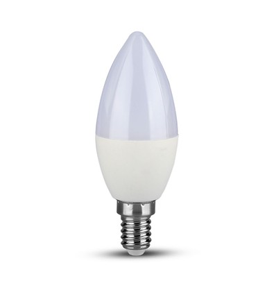 5,5W LED kronelyspære E14 - Lyspære, Samsung Chip, 6400K, Dempbar