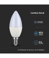 5,5W LED kronelyspære E14 - Lyspære, Samsung Chip, 6400K, Dempbar