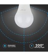 E27 12W dimbar LED-pære - A60, Samsung LED-chip