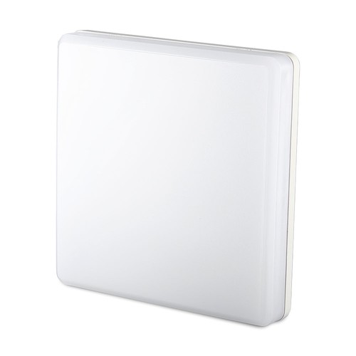 25W LED taklampe, Samsung LED chip - 300x300mm, IP44, IK08, hvit kant, 3000K
