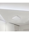 25W LED taklampe, Samsung LED chip - 300x300mm, IP44, IK08, hvit kant, 3000K