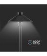 7W LED hagespot med spyd / holder - Samsung LED chip, IP65, sort, 2-i-1 hagelampe