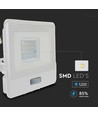 20W LED lyskaster med sensor, Samsung LED chip - 4000K, hvit, IP65, PIR sensor, utendørs