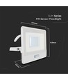 30W LED lyskaster med sensor - Samsung LED chip, IP65, 4000K, 1m kabel, utendørs