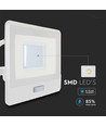 30W LED lyskaster med sensor - Samsung LED chip, IP65, 4000K, 1m kabel, utendørs