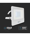 30W LED lyskaster med sensor - Samsung LED chip, IP65, 4000K, 1m kabel, utendørs
