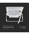 50W lyskaster - PIR-sensor, Samsung-chip, 1m kabel, 4000K, hvitt hus, arbeidslampe