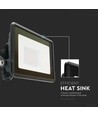 20W LED flomlyskaster - Samsung chip, direkte tilkobling, 6500K, svart hus