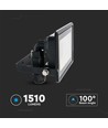 20W LED flomlyskaster - Samsung chip, direkte tilkobling, 6500K, svart hus