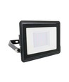 30W LED lyskaster, Samsung LED chip - IP65, kald hvit, sort, innebygd koblingsboks, utendørs