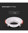 GU10/MR16 Downlight - Ekskl. lyskilde, Hull: Ø8 cm, Mål: Ø8,8 cm