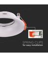GU10/MR16 Downlight - Ekskl. lyskilde, Hull: Ø8 cm, Mål: Ø8,8 cm