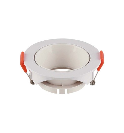 GU10 innfellingsspot - Rund, hvit/hvit, IP20, Hull: Ø7,2 cm, Mål: Ø8,5 cm