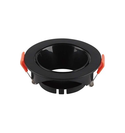 GU10/MR16 Downlight med sort reflektor - Uten lyskilde, Sort, Hull: Ø7,2 cm, mål: Ø8,5 cm