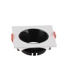 GU10/MR16 Downlight med sort reflektor - Uten lyskilde, Sort, Hull: Ø7,2 cm, Mål: 8,5x8,5 cm