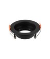 GU10 innfellingsspot - Rund, sort, PC-plast, inne/ute, hull: Ø8,5 cm, mål: Ø10,2 cm