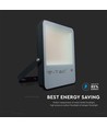 50W LED lyskaster med Samsung chip - 137lm/W, IP65, sort, 6500K, 5 års garanti