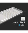 150W LED gatelykt med Samsung chip og sensor - 135lm/W, IP65, 6500K, grå, justerbar vinkel