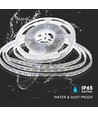 5m 8W/m sprutsikker LED-strip - 24V, IP65, 120 LED per meter