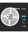 5m 8W/m sprutsikker LED-strip - 24V, IP65, 120 LED per meter
