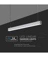 120cm 40W LED lysskinne, sølv, Samsung - UGR19, 1-10V dimbar