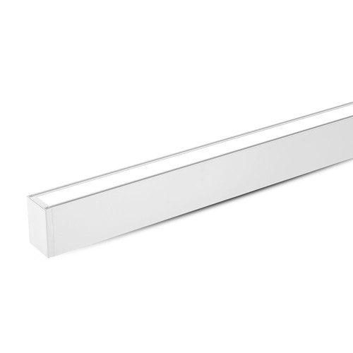 120cm 40W LED lineært armatur med Samsung chip - Hvit, 120° spredning, inkl. 1,5m wireoppheng