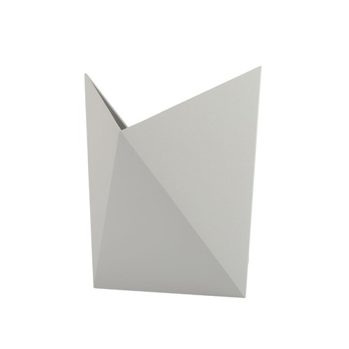 5W vegglampe, grå - IP65, 4000K, aluminium, 120° spredning, inkl. lyskilde