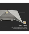 5W vegglampe, grå - IP65, 4000K, aluminium, 120° spredning, inkl. lyskilde