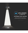 6W LED vegglampe - Hvit, 3000K, 450lm, IP20 innendørs