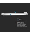 18W rektangulær LED vegglampe - 360° roterbar, 4000K, IP44, 60cm, inkl. lyskilde