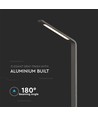 6W hagelampe, 80cm, IP65 - Grå, 810lm, 4000K, utendørs bedlampe